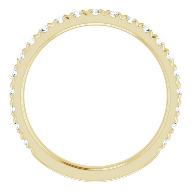 14K Yellow 1/2 CTW Lab-Grown Diamond Band