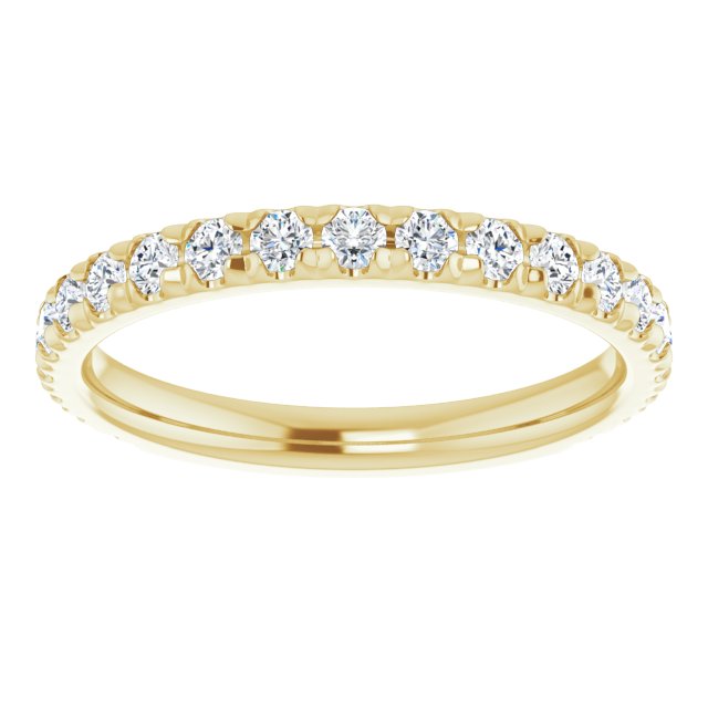 14K Yellow 1/2 CTW Lab-Grown Diamond Band