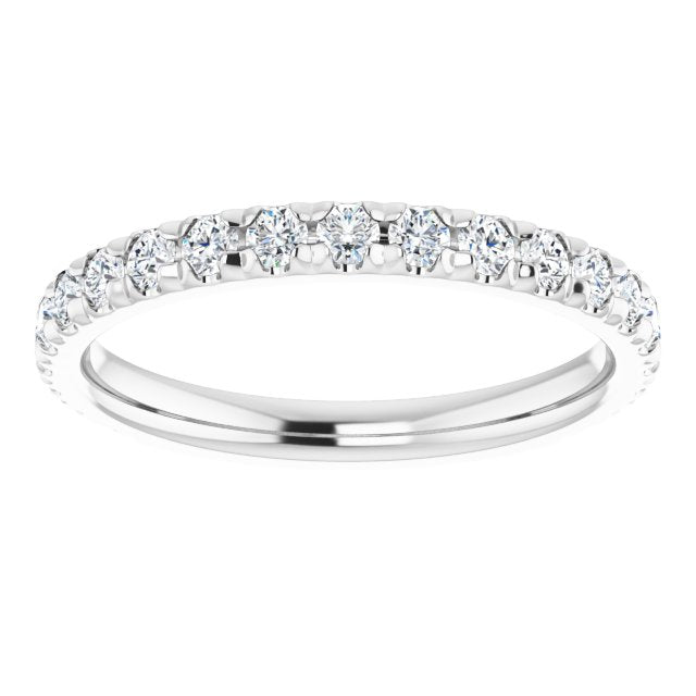 14K White 1/2 CTW Lab-Grown Diamond Band