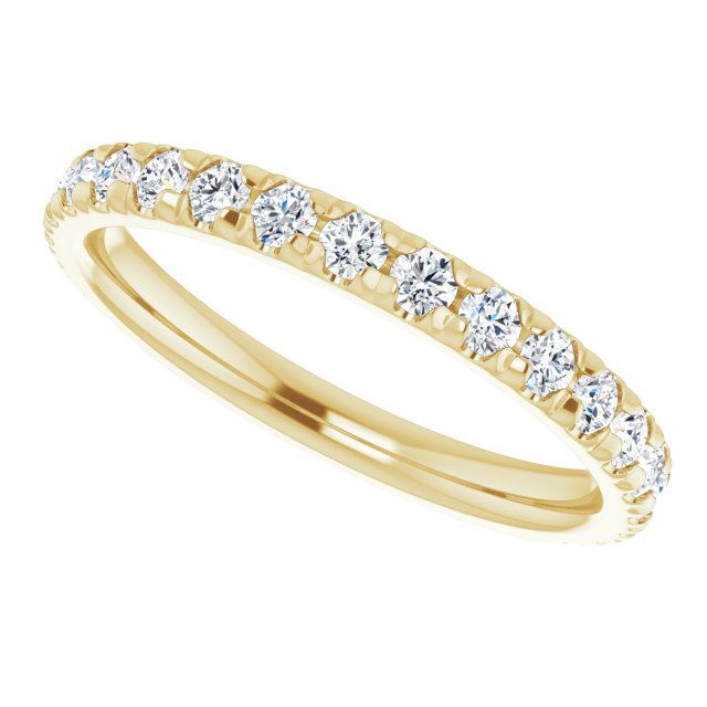 14K Yellow 1/2 CTW Lab-Grown Diamond Band
