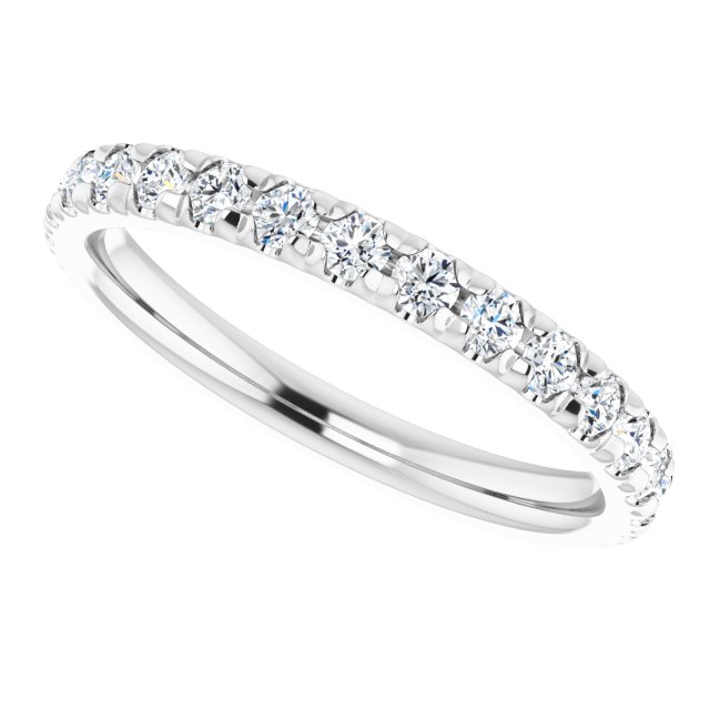 14K White 1/2 CTW Lab-Grown Diamond Band