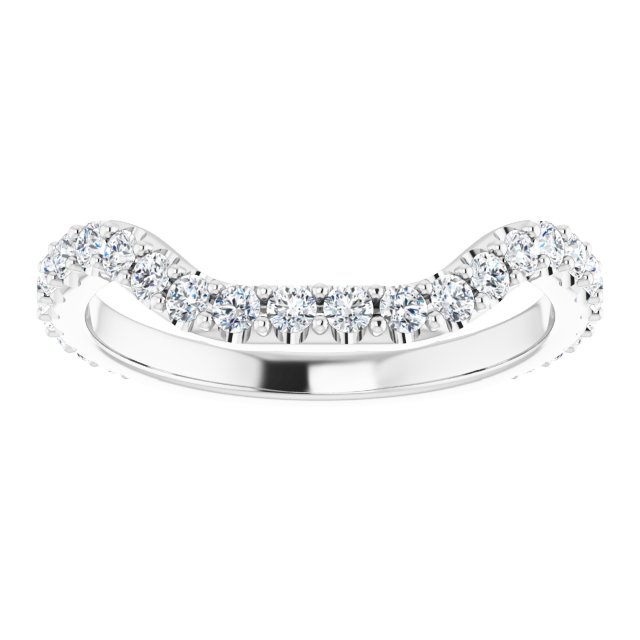 14K 1/2 CTW Diamond Band for Round Ring