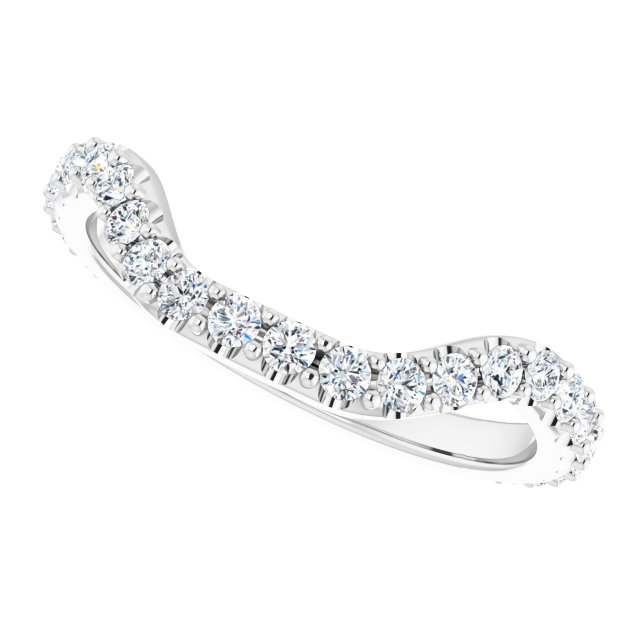 14K 1/2 CTW Diamond Band for Round Ring