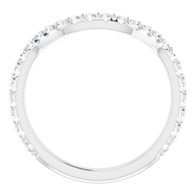 14K 1/2 CTW Diamond Band for Round Ring