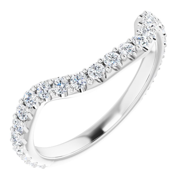 14K 1/2 CTW Diamond Band for Round Ring