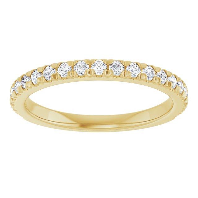 14K Yellow 3/8 CTW Lab-Grown Diamond Band