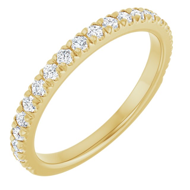 14K Yellow 3/8 CTW Lab-Grown Diamond Band