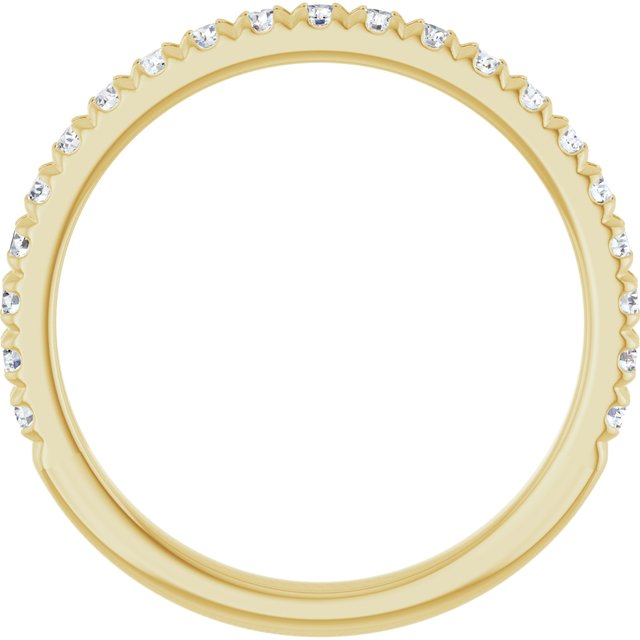 14K Yellow 3/8 CTW Lab-Grown Diamond Band