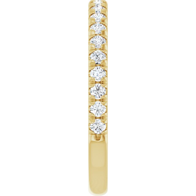 14K Yellow 3/8 CTW Lab-Grown Diamond Band