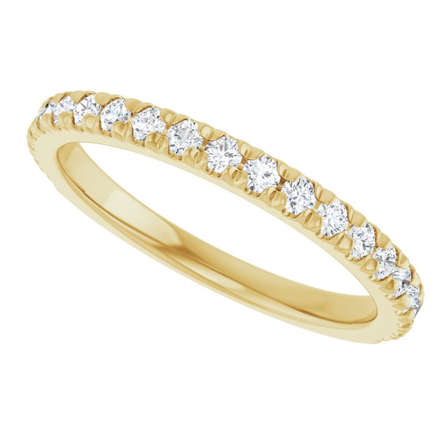 14K Yellow 3/8 CTW Lab-Grown Diamond Band