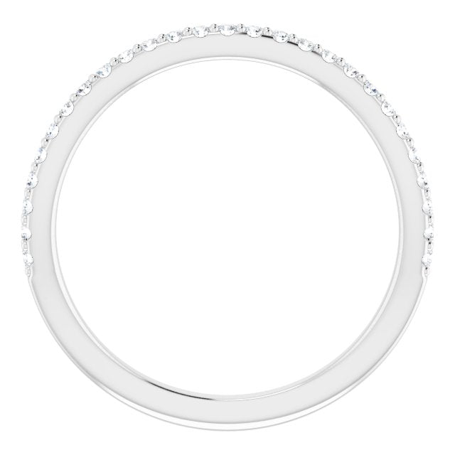 Platinum 1/5 CTW Natural Diamond Matching Band