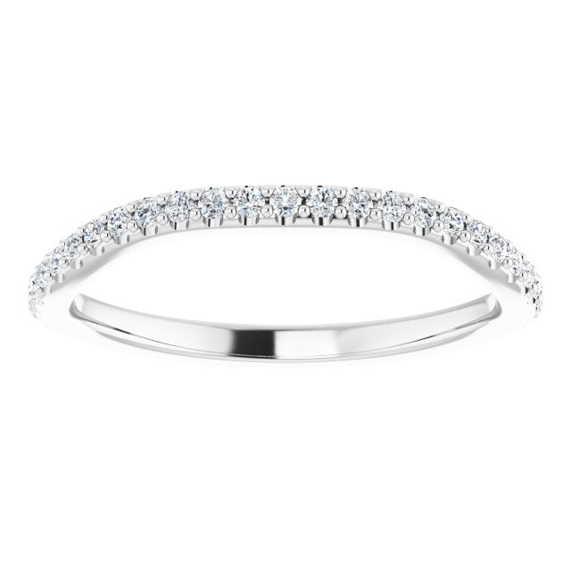 Platinum 1/5 CTW Natural Diamond Matching Band