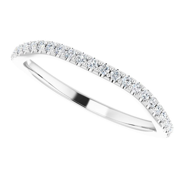 Platinum 1/5 CTW Natural Diamond Matching Band