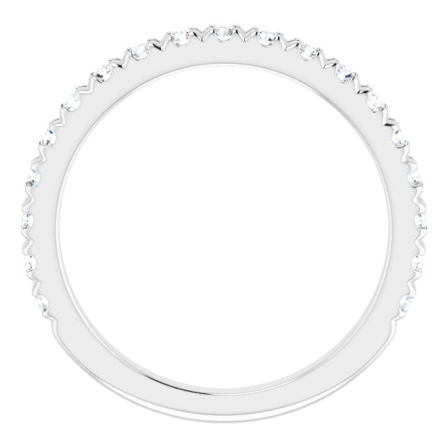 14K 1/2 CTW Natural Diamond Band for Round Ring