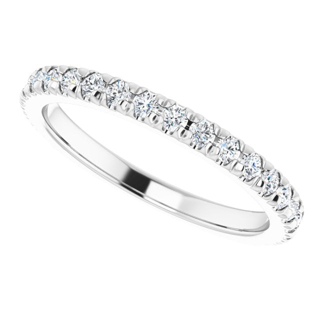 3/8 CTW Natural Diamond Band for Round Ring