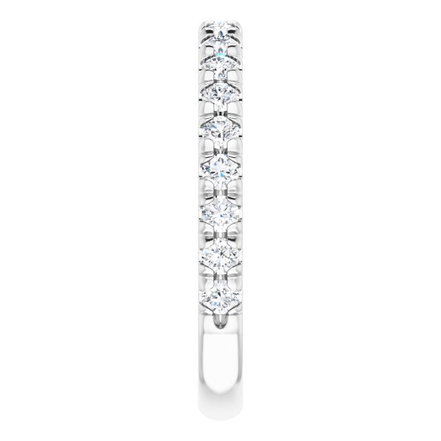 14K 1/2 CTW Natural Diamond Band for Round Ring