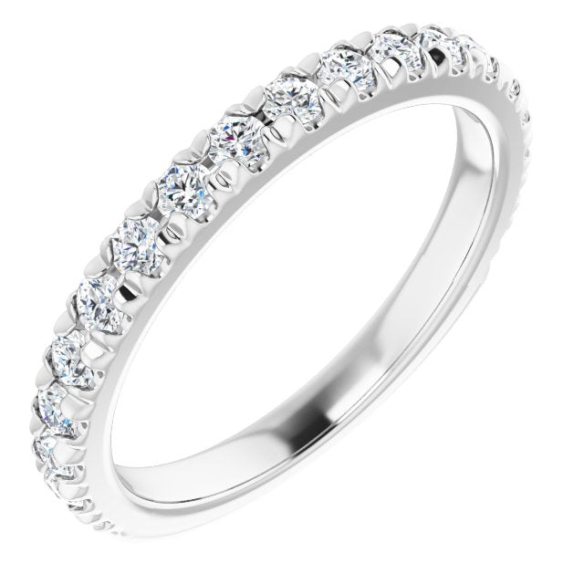 14K 1/2 CTW Natural Diamond Band for Round Ring