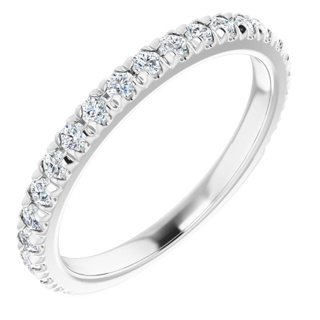 3/8 CTW Natural Diamond Band for Round Ring