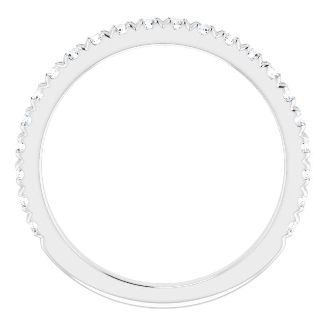 3/8 CTW Natural Diamond Band for Round Ring