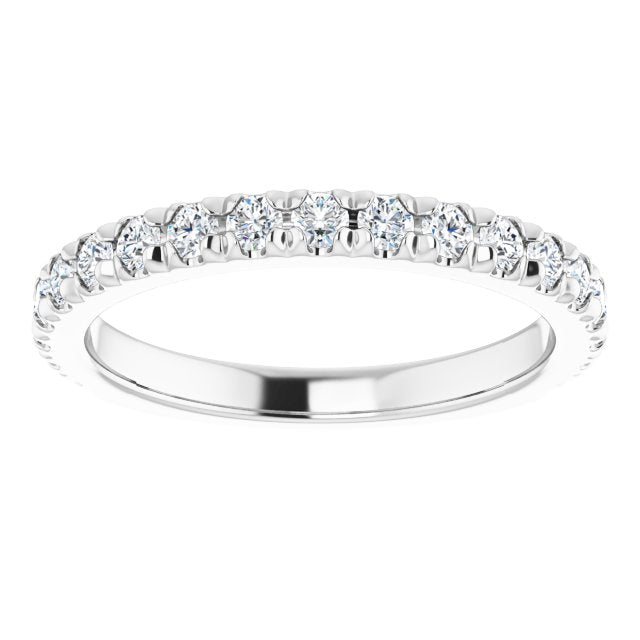 14K 1/2 CTW Natural Diamond Band for Round Ring
