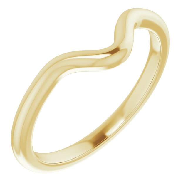 18K Band for Pear Ring