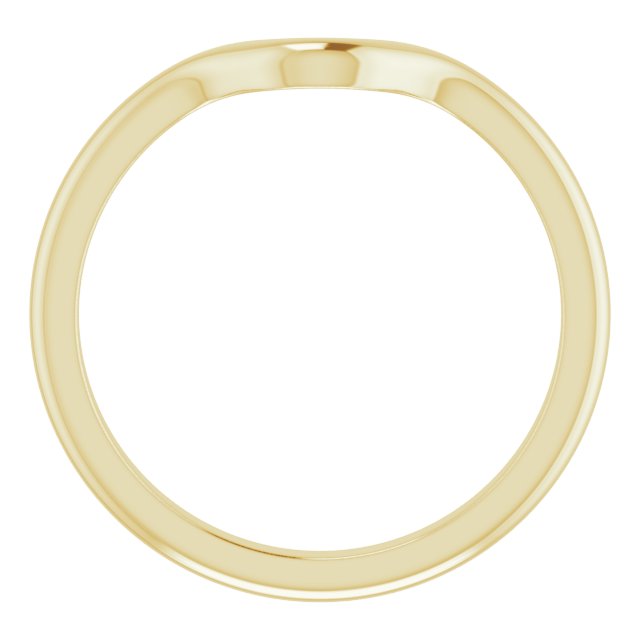 18K Band for Pear Ring