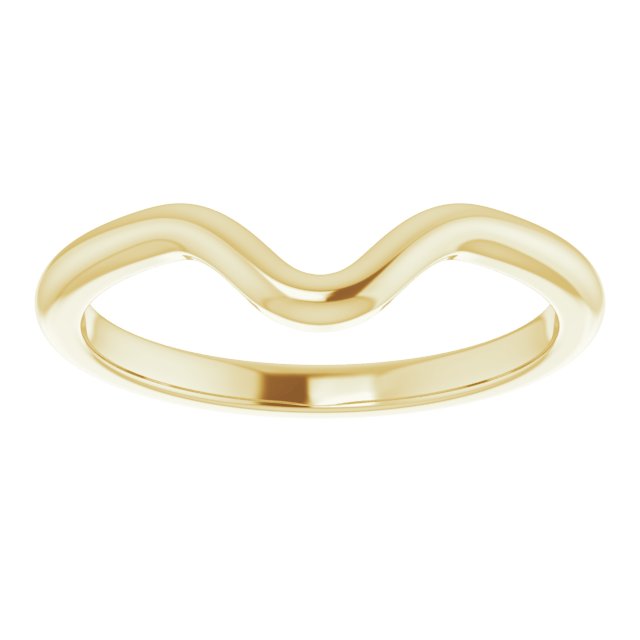 18K Band for Pear Ring