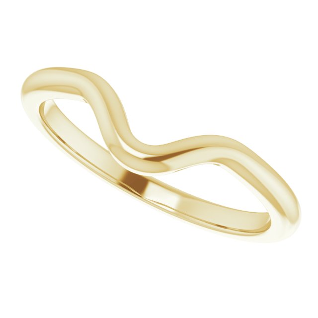 18K Band for Pear Ring