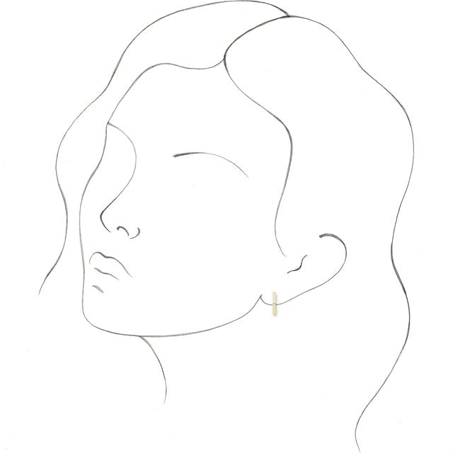 14K Geometric Hoop Earrings