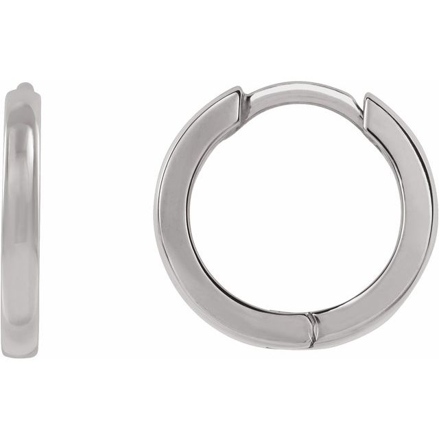 Sterling Silver Hinged Hoop Earring
