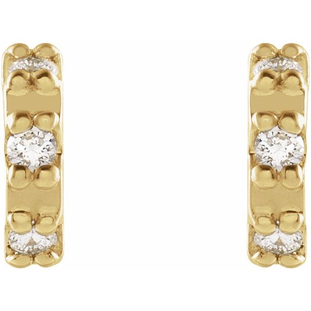 14K .04 CTW Natural Diamond Earrings