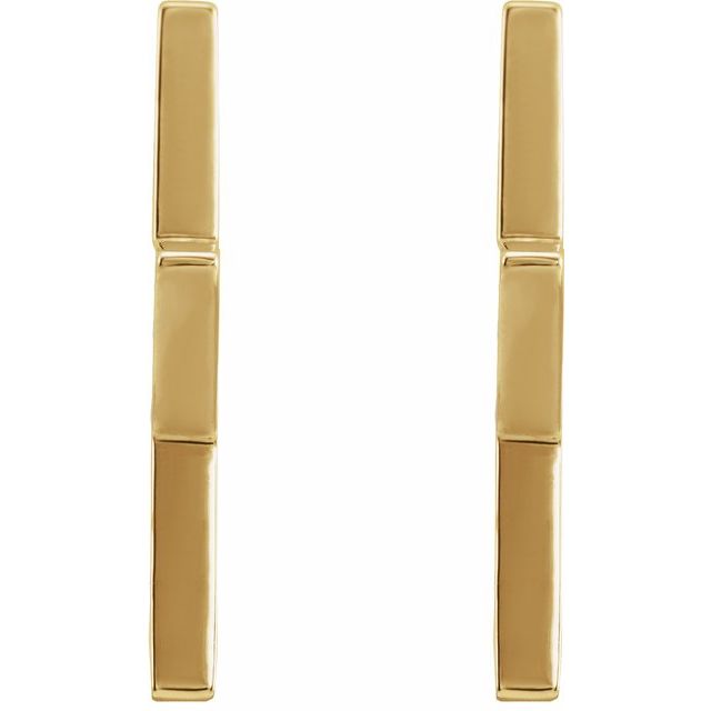 14K Star Hoop Earrings