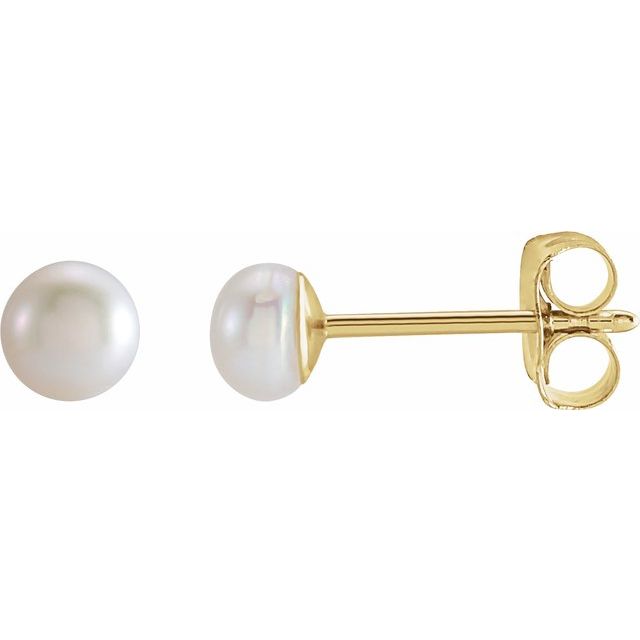 14K Cultured Freshwater Pearl Earring