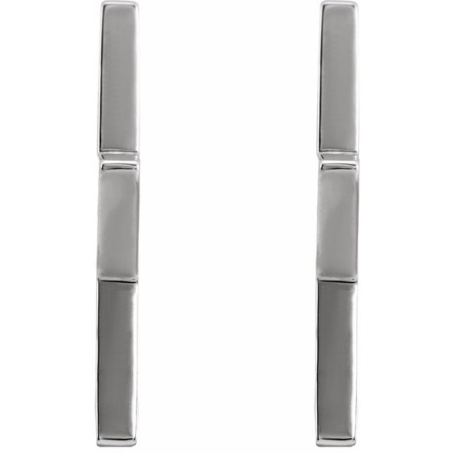 Sterling Silver Star Hoop Earrings