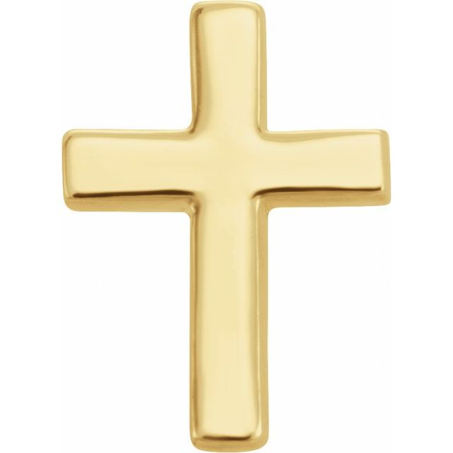 14K Cross Single Earring
