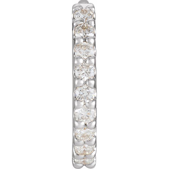 14K 1/6 CTW Natural Diamond Hoop Earring