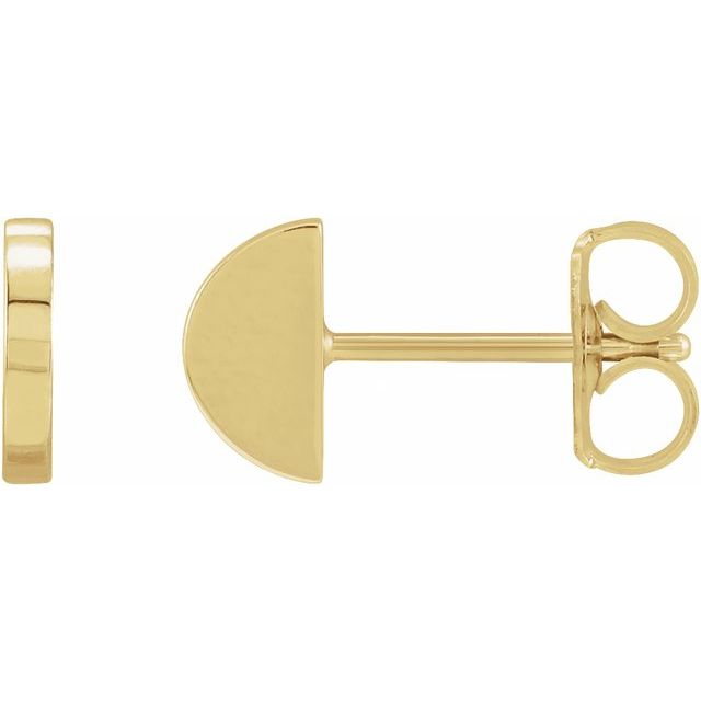 14K Half Moon Earrings