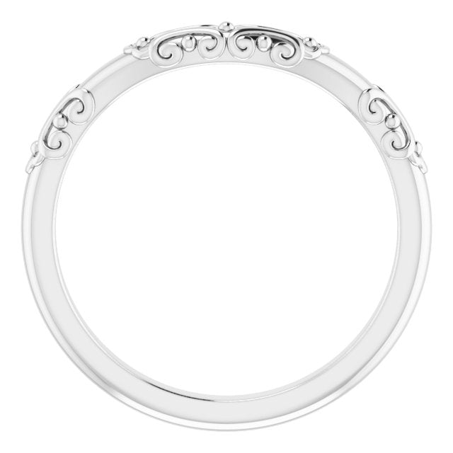 14K X1 Band for Oval Ring