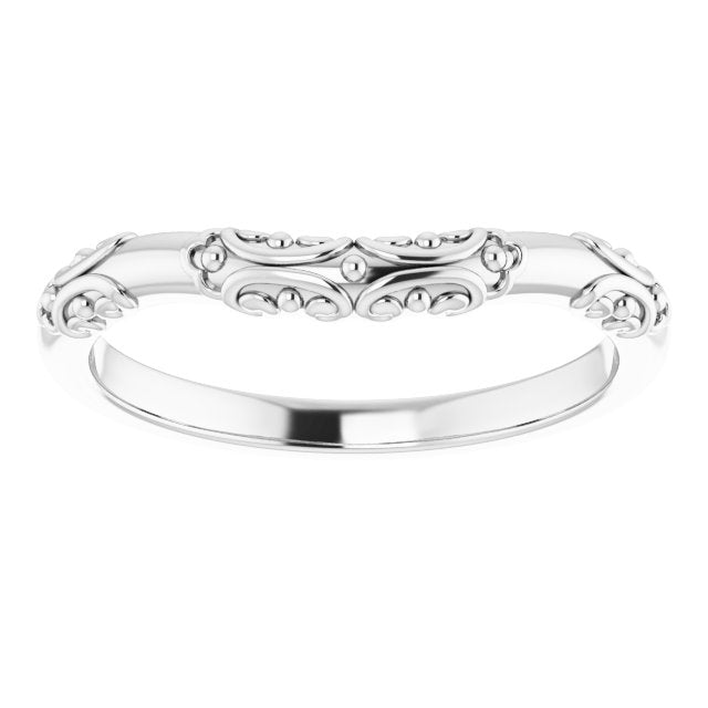 14K X1 Band for Oval Ring