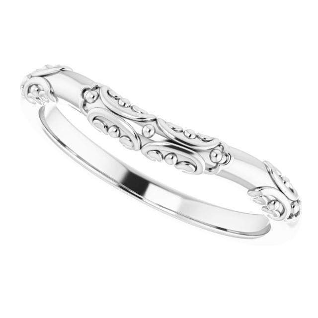 14K X1 Band for Oval Ring
