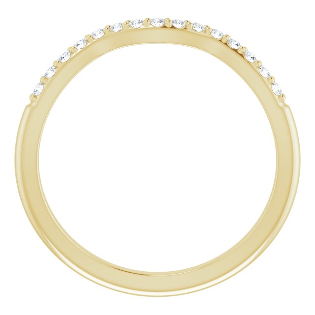 14K Yellow 1/10 CTW Lab-Grown Diamond Band