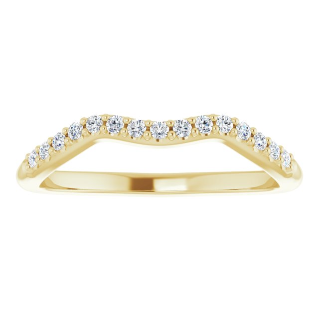 14K Yellow 1/10 CTW Lab-Grown Diamond Band