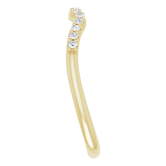14K Yellow 1/10 CTW Lab-Grown Diamond Band