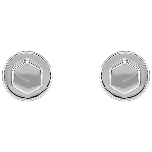 14K Bolt Earrings