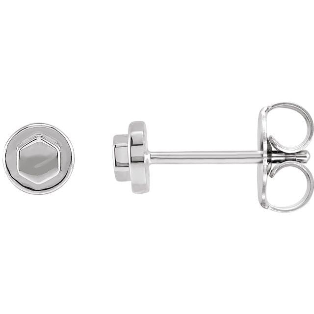 14K Bolt Earrings