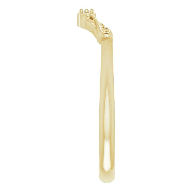 14K Yellow .0025 CTW Natural Diamond Matching Band