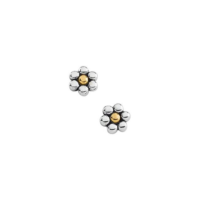 10K / Floral Earring