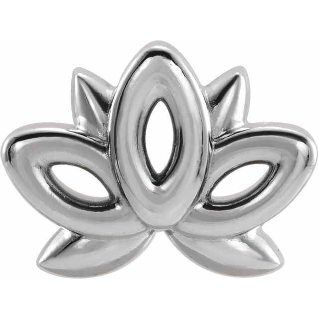 Sterling Silver Lotus Earring