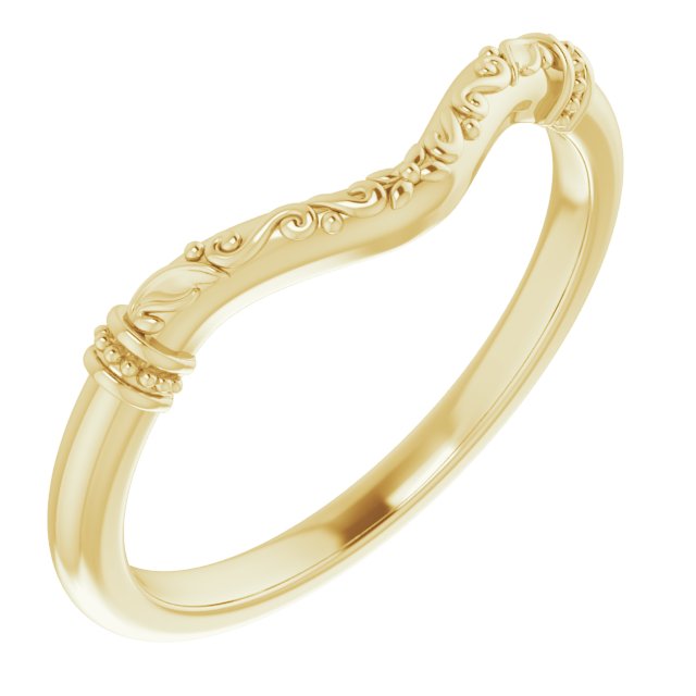 14K Band for Heart Ring