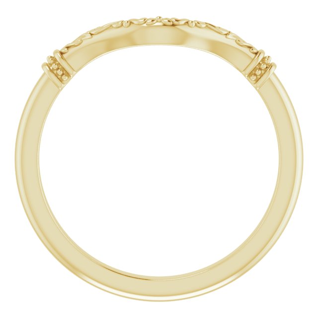14K Band for Heart Ring